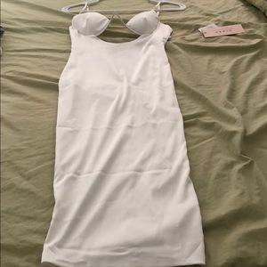 PRETTY SILK CUT OUT DRESS